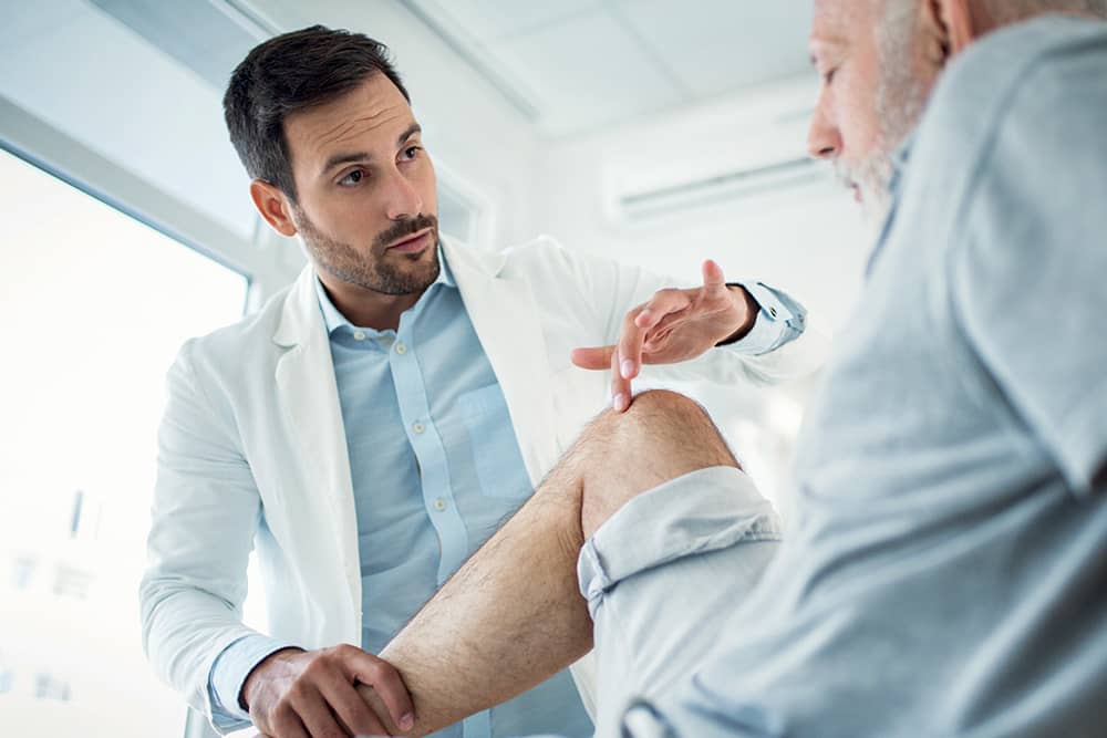 Consultation médicale arthrose du genou