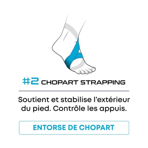 orliman-chevix-strapping2 chevillère chevix explication du strapping 2 pour entorse de chopart