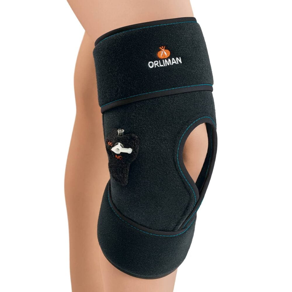 Genouillère Ligamentaire Articulée ORLIMAN Genulig - Taille T4, Noire, Unisexe, Neuf Sous Emballage