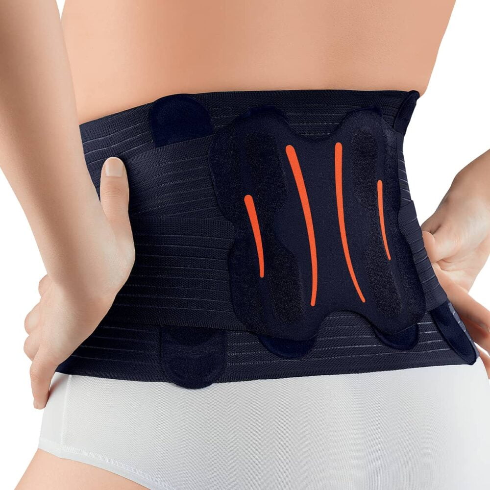 Ceinture Lombaire Pour Moto - Soutien Dorsal Réglable - Taille M (65-80 Cm) - Noir - Homme/Femme