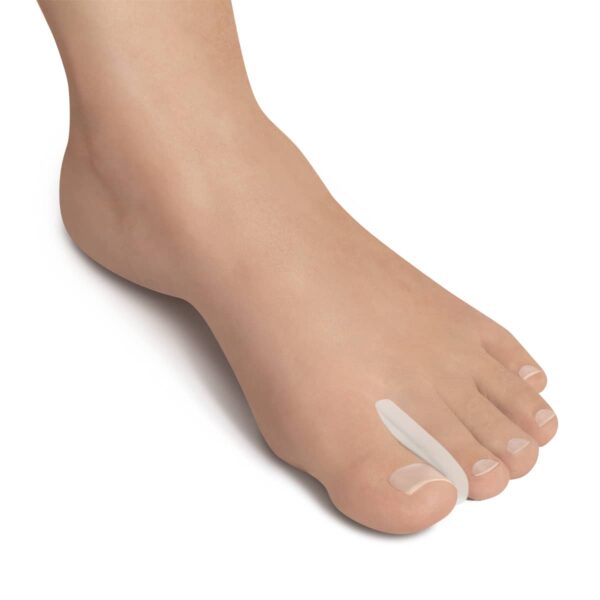 pied nu avec séparateur d'orteils en gel orliman feetpad