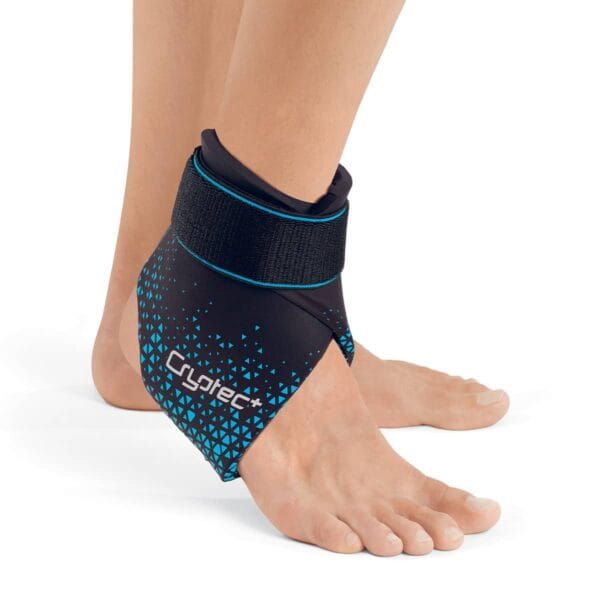 Orthèse Cryotec+ pour séance de cryothérapie au niveau de la cheville